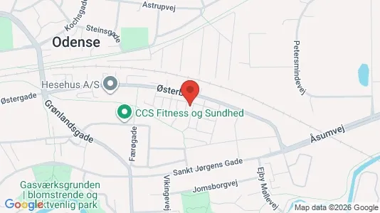 Apartments for rent i Odense C - kort over placeringen