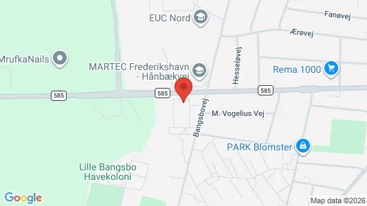 Apartments for rent i Frederikshavn - kort over placeringen