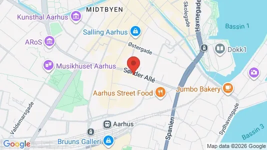 Apartments for rent i Aarhus C - kort over placeringen