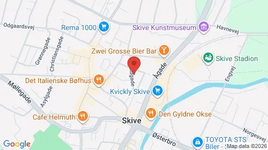 Apartments for rent i Skive - kort over placeringen