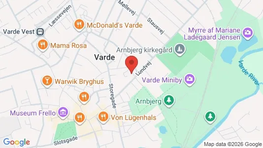 Apartments for rent i Varde - kort over placeringen