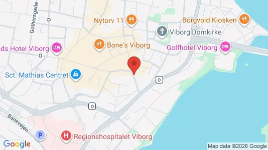 Apartments for rent i Viborg - kort over placeringen