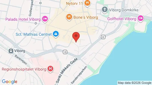 Apartments for rent i Viborg - kort over placeringen