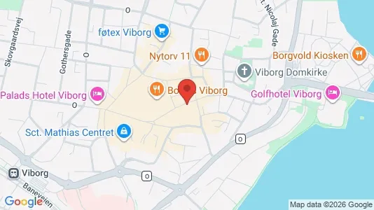 Apartments for rent i Viborg - kort over placeringen