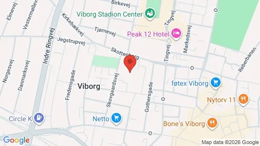 Apartments for rent i Viborg - kort over placeringen