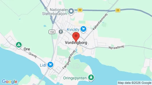 Apartments for rent i Vordingborg - kort over placeringen