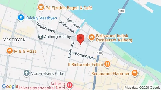 Apartments for rent i Aalborg Center - kort over placeringen