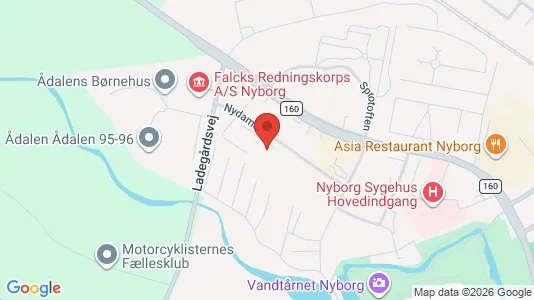 Apartments for rent i Nyborg - kort over placeringen
