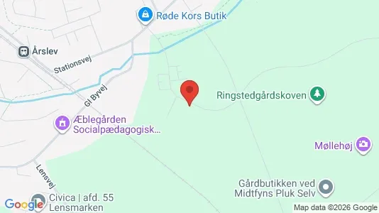 Apartments for rent i Årslev - kort over placeringen