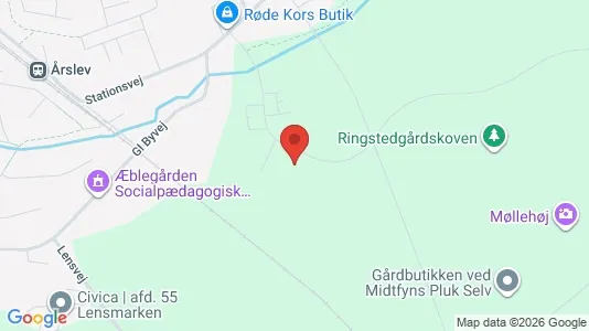 Apartments for rent i Årslev - kort over placeringen