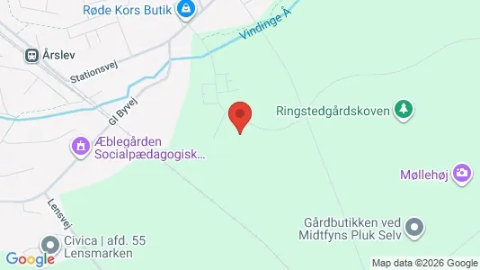 Apartments for rent i Årslev - kort over placeringen