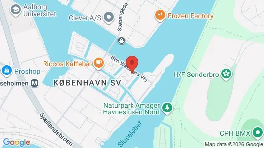 Rooms for rent i Copenhagen SV - kort over placeringen