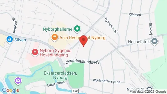 Apartments for rent i Nyborg - kort over placeringen