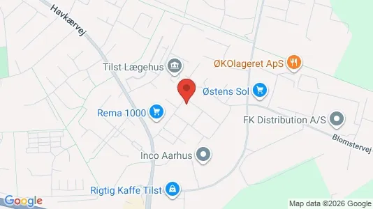Apartments for rent i Tilst - kort over placeringen
