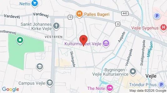 Apartments for rent i Vejle Center - kort over placeringen