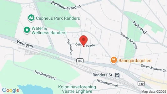 Apartments for rent i Randers C - kort over placeringen