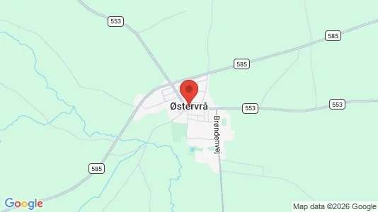 Apartments for rent i Østervrå - kort over placeringen