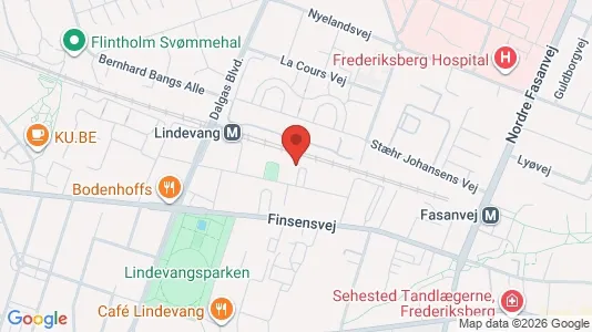 Apartments for rent i Frederiksberg - kort over placeringen