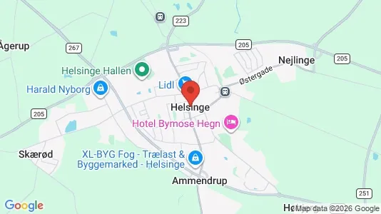 Houses for rent i Helsinge - kort over placeringen