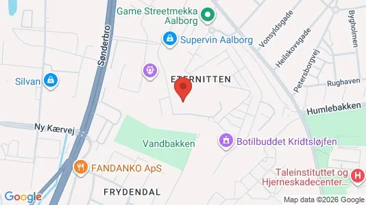 Apartments for rent i Aalborg Center - kort over placeringen