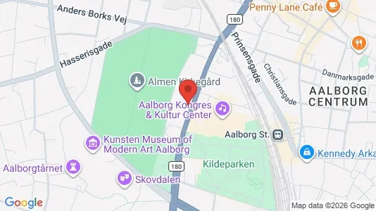 Apartments for rent i Aalborg Center - kort over placeringen