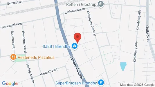 Apartments for rent i Brøndby - kort over placeringen