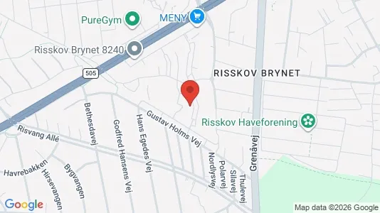 Apartments for rent i Risskov - kort over placeringen