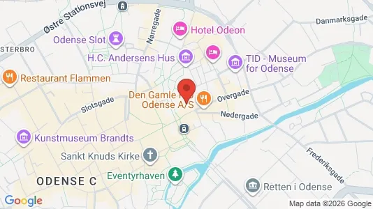 Apartments for rent i Odense C - kort over placeringen