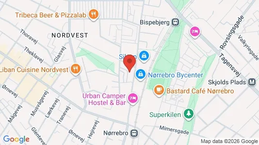 Apartments for rent i Copenhagen NV - kort over placeringen