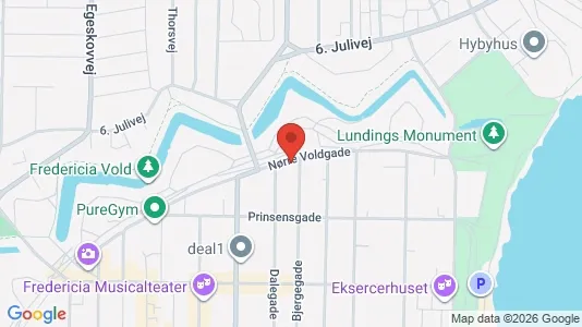 Apartments for rent i Fredericia - kort over placeringen