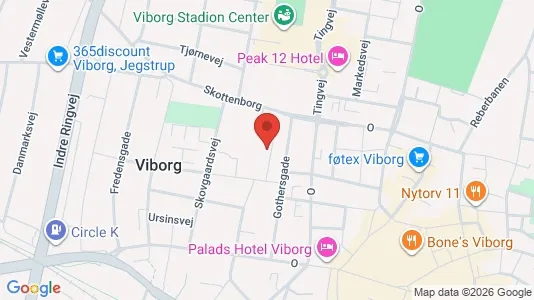 Apartments for rent i Viborg - kort over placeringen