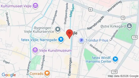 Apartments for rent i Vejle Center - kort over placeringen