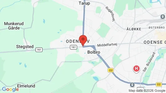 Apartments for rent i Odense V - kort over placeringen