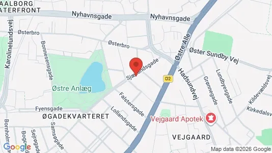 Apartments for rent i Aalborg Center - kort over placeringen