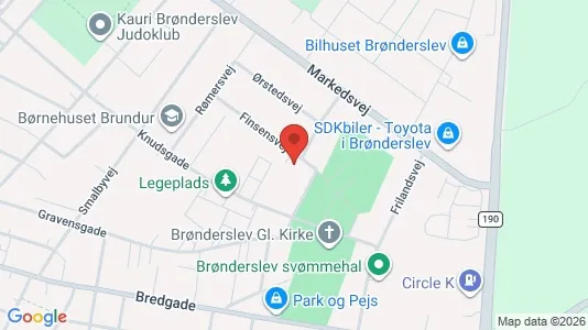 Apartments for rent i Brønderslev - kort over placeringen