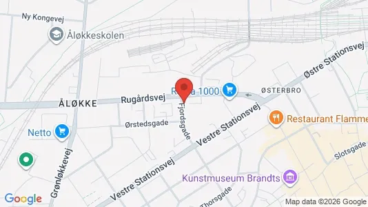 Apartments for rent i Odense C - kort over placeringen