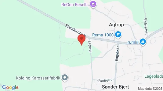Apartments for rent i Kolding - kort over placeringen