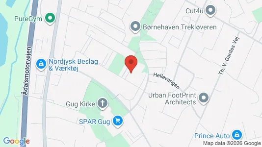Apartments for rent i Aalborg SØ - kort over placeringen