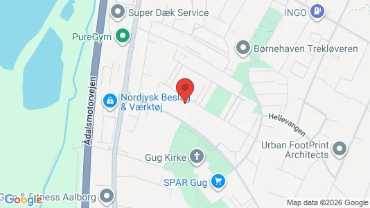 Apartments for rent i Aalborg SØ - kort over placeringen