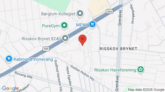 Apartments for rent i Risskov - kort over placeringen