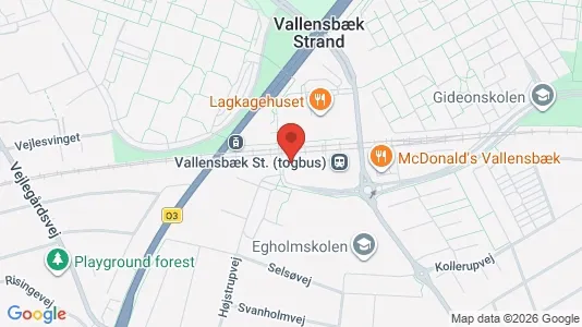 Apartments for rent i Vallensbæk Strand - kort over placeringen