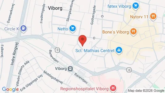 Apartments for rent i Viborg - kort over placeringen