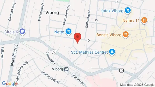 Apartments for rent i Viborg - kort over placeringen