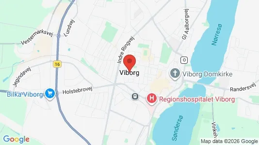 Houses for rent i Viborg - kort over placeringen