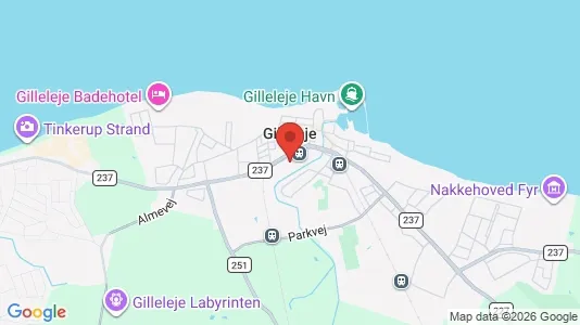 Apartments for rent i Gilleleje - kort over placeringen