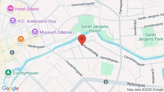 Apartments for rent i Odense C - kort over placeringen