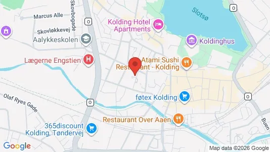 Apartments for rent i Kolding - kort over placeringen