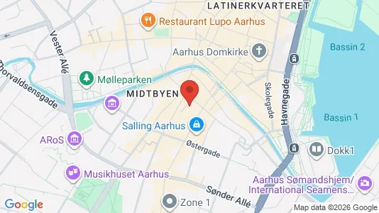 Apartments for rent i Aarhus C - kort over placeringen