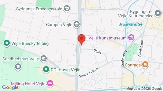 Apartments for rent i Vejle Center - kort over placeringen
