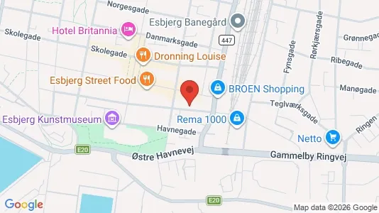 Apartments for rent i Esbjerg Center - kort over placeringen